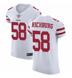 Men's Nike San Francisco 49ers #58 Weston Richburg White Vapor Untouchable Elite Player NFL Jersey