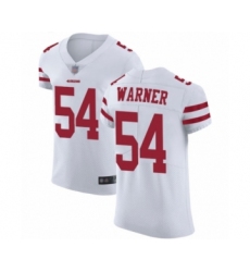 Men's San Francisco 49ers #54 Fred Warner White Vapor Untouchable Elite Player Football Jersey