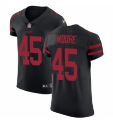 Men's Nike San Francisco 49ers #45 Tarvarius Moore Black Alternate Vapor Untouchable Elite Player NFL Jersey