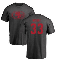 NFL Nike San Francisco 49ers #33 Tarvarius Moore Ash One Color T-Shirt