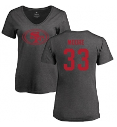 NFL Women's Nike San Francisco 49ers #33 Tarvarius Moore Ash One Color T-Shirt