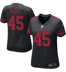 Women's Nike San Francisco 49ers #45 Tarvarius Moore Game Black NFL Jersey