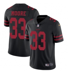 Youth Nike San Francisco 49ers #33 Tarvarius Moore Black Vapor Untouchable Elite Player NFL Jersey