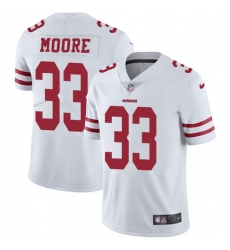 Youth Nike San Francisco 49ers #33 Tarvarius Moore White Vapor Untouchable Elite Player NFL Jersey