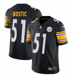 Youth Nike Pittsburgh Steelers #51 Jon Bostic Black Team Color Vapor Untouchable Limited Player NFL Jersey