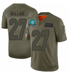 Women's Miami Dolphins #27 Kalen Ballage Limited Camo 2019 Salute to Service Football Jersey