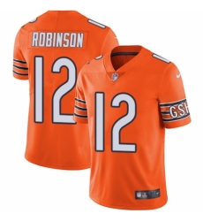Men's Nike Chicago Bears #12 Allen Robinson Limited Orange Rush Vapor Untouchable NFL Jersey