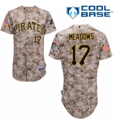 Men's Majestic Pittsburgh Pirates #17 Austin Meadows Authentic Camo Alternate Cool Base MLB Jersey