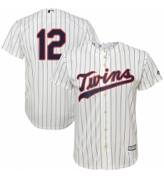 Youth Majestic Minnesota Twins #12 Jake Odorizzi Replica Cream Alternate Cool Base MLB Jersey