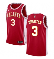 Men's Nike Atlanta Hawks #3 Kevin Huerter Swingman Red NBA Jersey Statement Edition