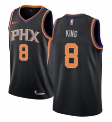 Men's Nike Phoenix Suns #8 George King Swingman Black NBA Jersey Statement Edition