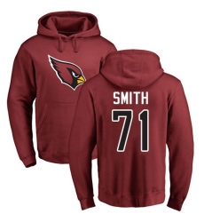 NFL Nike Arizona Cardinals #71 Andre Smith Maroon Name & Number Logo Pullover Hoodie