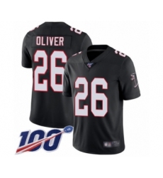 Youth Atlanta Falcons #26 Isaiah Oliver Black Alternate Vapor Untouchable Limited Player 100th Season Football Jersey