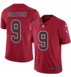 Men's Nike Atlanta Falcons #9 Garrett Grayson Elite Red Rush Vapor Untouchable NFL Jersey