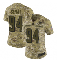 Women's Nike Atlanta Falcons #94 Deadrin Senat Limited Camo 2018 Salute to Service NFL Jersey