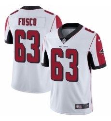 Men's Nike Atlanta Falcons #63 Brandon Fusco White Vapor Untouchable Limited Player NFL Jersey