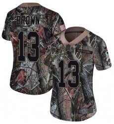 Women's Nike Baltimore Ravens #13 John Brown Limited Camo Salute to Service NFL Jersey