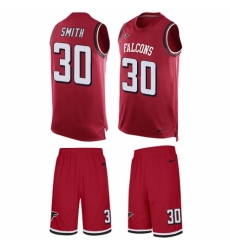 Men's Nike Atlanta Falcons #30 Ito Smith Limited Red Tank Top Suit NFL Jersey