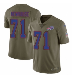 Youth Nike Buffalo Bills #71 Marshall Newhouse Limited Olive 2017 Salute to Service NFL Jersey