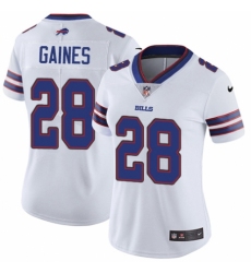 Women's Nike Buffalo Bills #28 Phillip Gaines White Vapor Untouchable Elite Player NFL Jersey