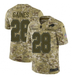 Youth Nike Buffalo Bills #28 Phillip Gaines Limited Camo 2018 Salute to Service NFL Jersey