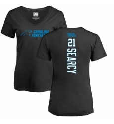NFL Women's Nike Carolina Panthers #21 Da'Norris Searcy Black Backer T-Shirt
