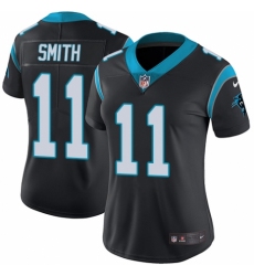Women's Nike Carolina Panthers #11 Torrey Smith Black Team Color Vapor Untouchable Elite Player NFL Jersey