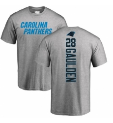 NFL Nike Carolina Panthers #28 Rashaan Gaulden Ash Backer T-Shirt