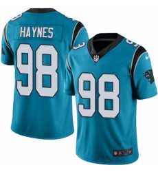 Men's Nike Carolina Panthers #98 Marquis Haynes Blue Alternate Vapor Untouchable Limited Player NFL Jersey