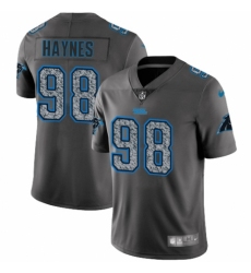 Youth Nike Carolina Panthers #98 Marquis Haynes Gray Static Vapor Untouchable Limited NFL Jersey