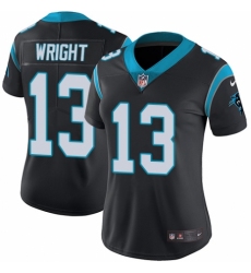 Women's Nike Carolina Panthers #13 Jarius Wright Black Team Color Vapor Untouchable Limited Player NFL Jersey