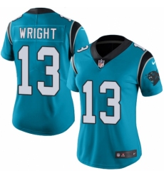 Women's Nike Carolina Panthers #13 Jarius Wright Blue Alternate Vapor Untouchable Limited Player NFL Jersey