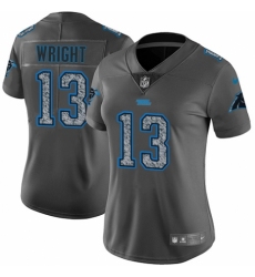 Women's Nike Carolina Panthers #13 Jarius Wright Gray Static Vapor Untouchable Limited NFL Jersey
