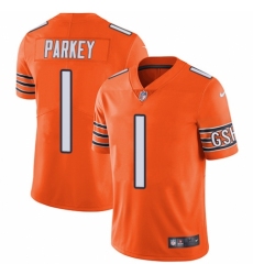 Men's Nike Chicago Bears #1 Cody Parkey Elite Orange Rush Vapor Untouchable NFL Jersey