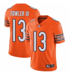Men's Nike Chicago Bears #13 Bennie Fowler III Elite Orange Rush Vapor Untouchable NFL Jersey