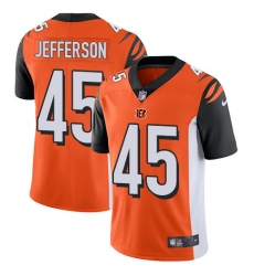 Men's Nike Cincinnati Bengals #45 Malik Jefferson Orange Alternate Vapor Untouchable Limited Player NFL Jersey