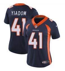 Women's Nike Denver Broncos #41 Isaac Yiadom Navy Blue Alternate Vapor Untouchable Elite Player NFL Jersey