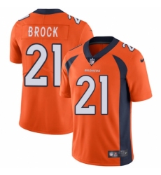Youth Nike Denver Broncos #21 Tramaine Brock Orange Team Color Vapor Untouchable Elite Player NFL Jersey