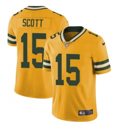 Youth Nike Green Bay Packers #15 JK Scott Limited Gold Rush Vapor Untouchable NFL Jersey