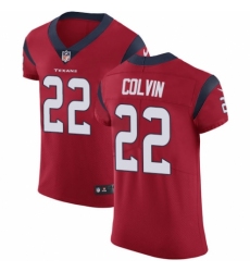 Men's Nike Houston Texans #22 Aaron Colvin Red Alternate Vapor Untouchable Elite Player NFL Jersey