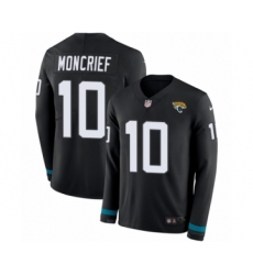 Youth Nike Jacksonville Jaguars #10 Donte Moncrief Limited Black Therma Long Sleeve NFL Jersey