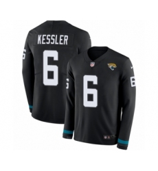 Men's Nike Jacksonville Jaguars #6 Cody Kessler Limited Black Therma Long Sleeve NFL Jersey