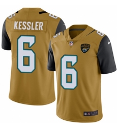 Men's Nike Jacksonville Jaguars #6 Cody Kessler Limited Gold Rush Vapor Untouchable NFL Jersey