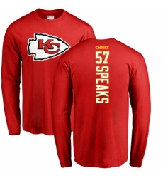 NFL Nike Kansas City Chiefs #57 Breeland Speaks Red Backer Long Sleeve T-Shirt