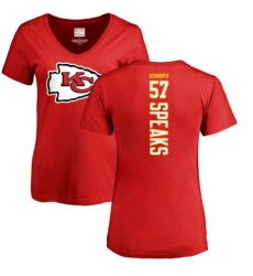 NFL Women's Nike Kansas City Chiefs #57 Breeland Speaks Red Backer T-Shirt