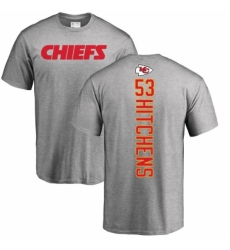 NFL Nike Kansas City Chiefs #53 Anthony Hitchens Ash Backer T-Shirt