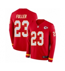 Men's Nike Kansas City Chiefs #23 Kendall Fuller Limited Red Therma Long Sleeve NFL Jersey