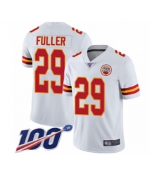 Youth Kansas City Chiefs #29 Kendall Fuller White Vapor Untouchable Limited Player 100th Season Football Jersey