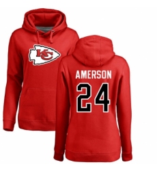 NFL Women's Nike Kansas City Chiefs #24 David Amerson Red Backer T-Shirt