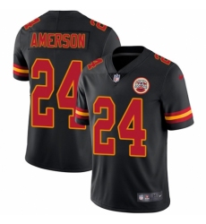 Youth Nike Kansas City Chiefs #24 David Amerson Limited Black Rush Vapor Untouchable NFL Jersey